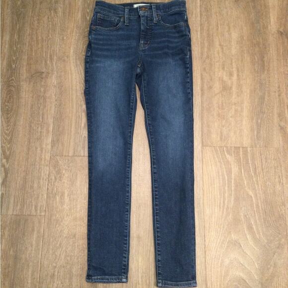 Madewell 9” Mid-Rise Skinny denim jeans 24 - Picture 2 of 7